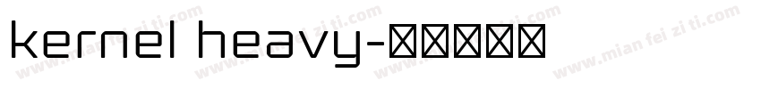 kernel heavy字体转换